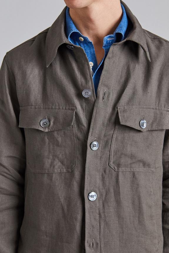 Oscar Jacobson Maverick Jacket Army Green-3
